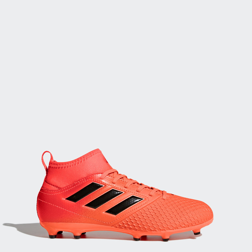 Adidas Ace 17.3 Firm Ground - ποδοσφαιρικα παπουτσια για κοριτσια - Πορτοκαλι/Μαυρα/Κοκκινα,Μέγεθος: